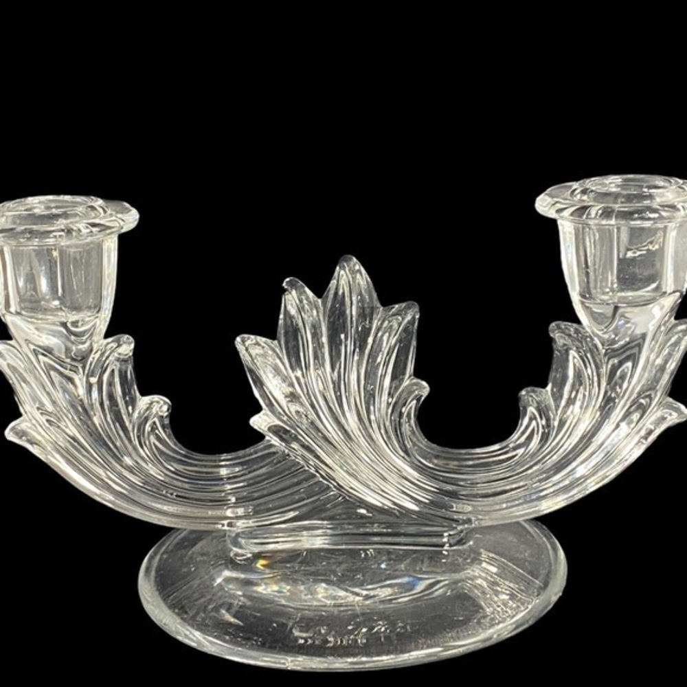 Fostoria Vintage Double Candle Stick